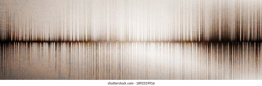 Panorama Earthquake Wave Low and Hight richter scale on Ancient White paper background,audio wave diagram,Vintage concept,design for education and science,Vector Illustration.