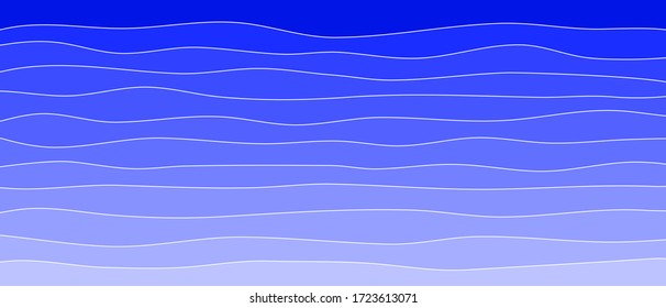 Panorama of gradient of blue background.