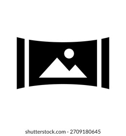 Panorama Icon Vector Symbol Design Illustration