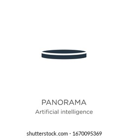 Panorama icon vector. Trendy flat panorama icon from augmented reality collection isolated on white background. Vector illustration can be used for web and mobile graphic design, logo, eps10