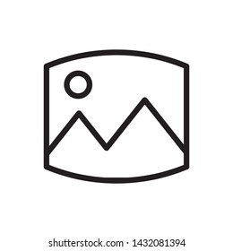 Panorama, image icon - Vector. Photo concept vector illustration.