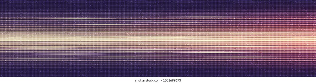 Panorama Light Speed Line Technology Background; future and network Concept design; Vector Illustration.