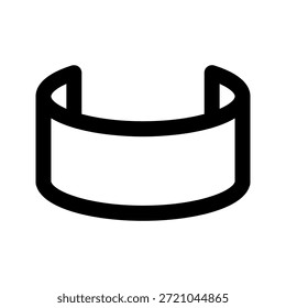 Ícone de linha panorâmica. O ícone pode ser usado para sites, aplicativos móveis, modelos de apresentação, ilustração, etc.