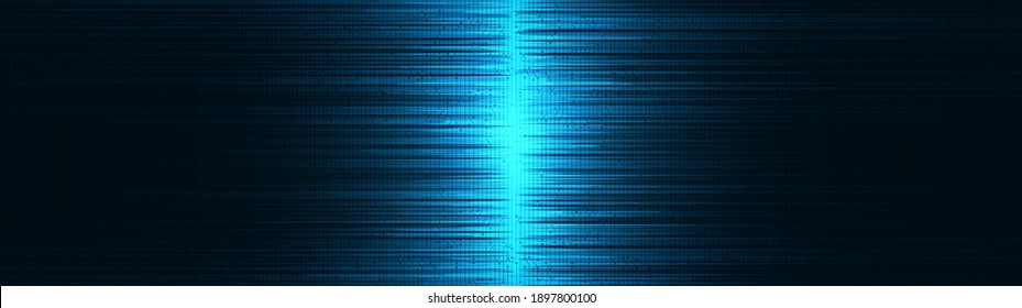 Panorama Middle Speed Light Digital Sound Wave Background,technology and earthquake wave diagram concept,design for music studio and science,Vector Illustration.