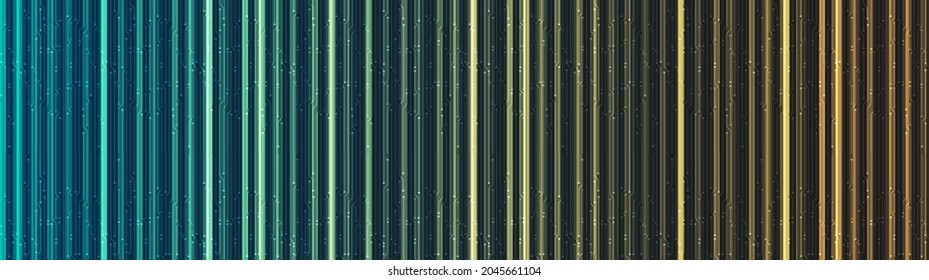Panorama Modern Green Technology Background,Hi-tech Concept design,Free Space For text in put,Vector illustration.
