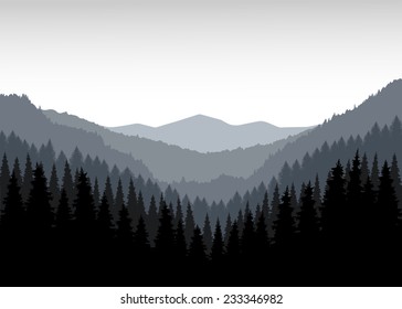 Panorama of mountains