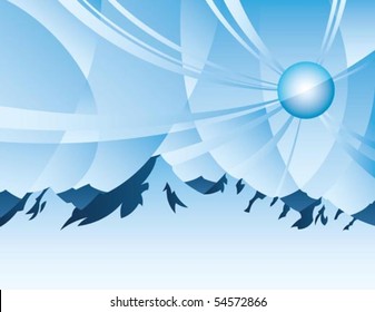Panorama of mountains