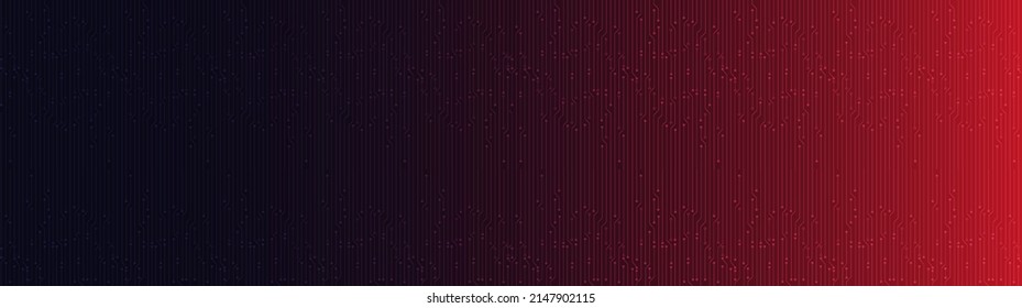 Panorama Red and Blue Technology Background,Digital and Connection Concept design,Vector illustration.