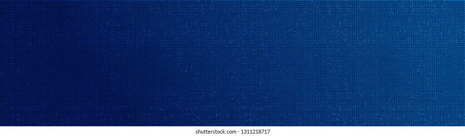 Panorama Soft Blue Circuit Microchip Technology on Future Background,Hi-tech Digital and Communication Concept design,Free Space For text in put,Vector illustration.