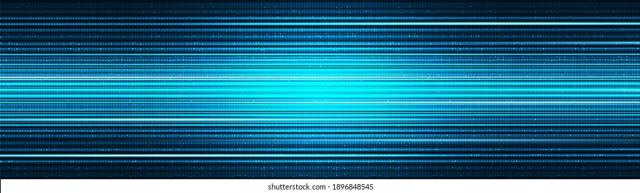 Panorama Super Speed Light Technology Background,Hi-tech Digital and sound wave Concept design,Free Space For text in put,Vector illustration.