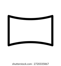 Ícone Panorama Fino. O ícone pode ser usado para sites, aplicativos móveis, modelos de apresentação, ilustração, etc.