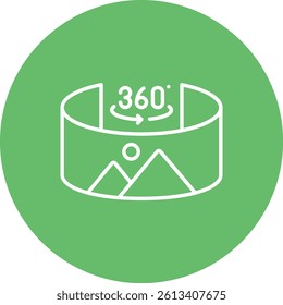 Panorama vector icon. Can be used for printing, mobile and web applications.