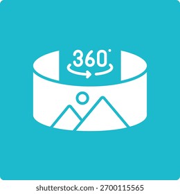 Panorama-Vektorsymbol. Kann für Druck-, Mobil- und Web-Anwendungen verwendet werden.