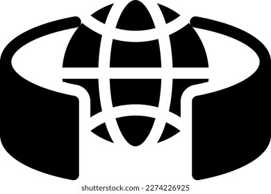 panorama Vector illustration on a transparent background. Premium quality symbols. Glyph icons for concept and graphic design.