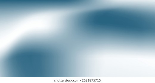 Panoramic abstract blue background art for product presentation with sunlight and blurred  modern