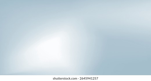 Arte de fondo azul abstracto panorámico para la presentación del producto con la luz del sol y el bien moderno simple borroso