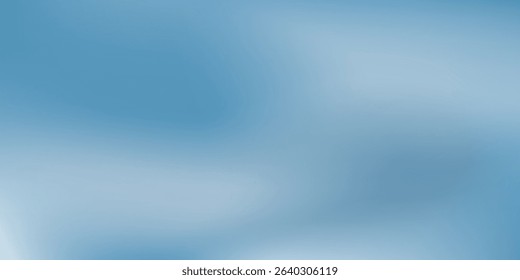 Panoramic abstract blue background modern for product presentation with sunlight and blurred 