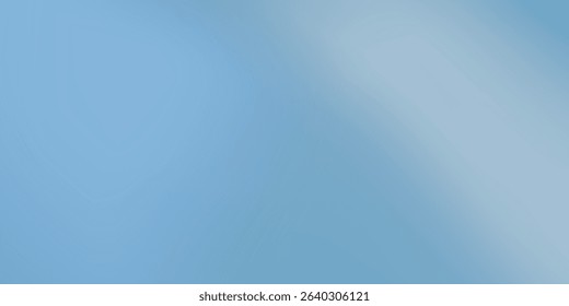 Panoramic abstract blue background modern for product presentation with sunlight and blurred natural good
