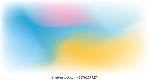 Panoramic abstract blue background for product presentation with sunlight and blurred shadows wall. Winter background. vector eps10