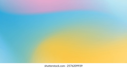Panoramic abstract blue background for product presentation with sunlight and blurred shadows wall. Winter background. vector eps10
