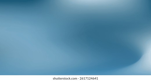 Panoramic abstract blue background for product presentation with sunlight and blurred illlustrations abstract good modern