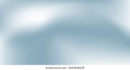 Panoramic abstract blue background for product presentation with sunlight and blurred white modern simple
