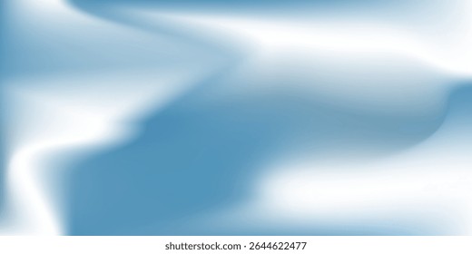 Panoramic abstract blue background for product presentation with sunlight and white