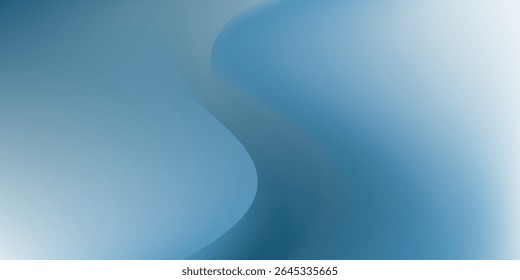 Fondo azul abstracto panorámico para la presentación del producto con la luz del sol y abstracto moderno borroso