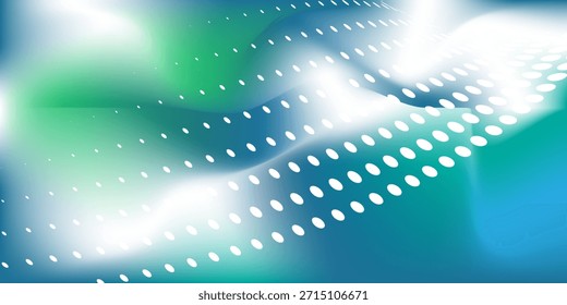 Fondo azul abstracto panorámico para la presentación del producto con la luz del sol y el abstrak moderno del haftone