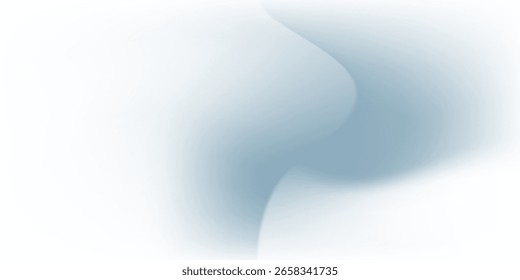 Panoramic abstract blue background wave  presentation with sunlight and blurred