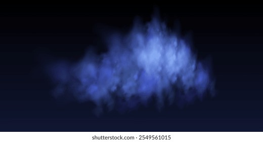 Panoramic abstract  blue sky background. Skyscape with fluffy clouds. Gradient fantasy paradise background.