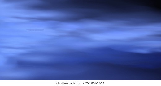 Fondo de cielo azul abstracto panorámico. Skyscape con nubes esponjosas. Fondo de paraíso de fantasía degradado.