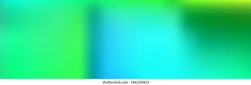 Panoramic abstract blurred gradient mesh background, horizontal view for a glass panels. Trendy modern abstract backdrop. Magic concept for your graphic design.