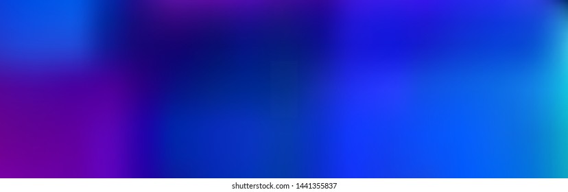Panoramic abstract blurred gradient mesh background, horizontal view for a glass panels. Trendy modern abstract backdrop. Magic concept for your graphic design.
