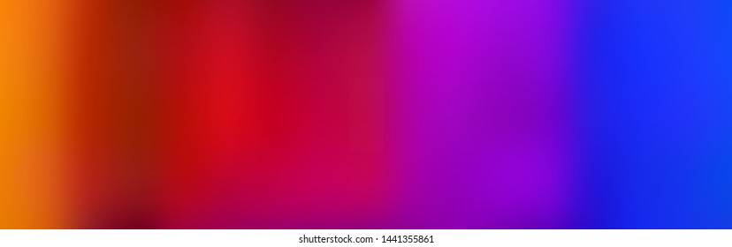 Panoramic abstract blurred gradient mesh background, horizontal view for a glass panels. Trendy modern abstract backdrop. Magic concept for your graphic design.