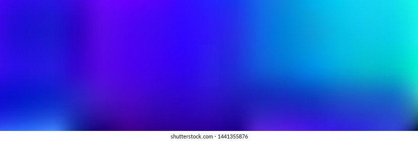 Panoramic abstract blurred gradient mesh background, horizontal view for a glass panels. Trendy modern abstract backdrop. Magic concept for your graphic design.