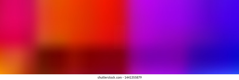 Panoramic abstract blurred gradient mesh background, horizontal view for a glass panels. Trendy modern abstract backdrop. Magic concept for your graphic design.