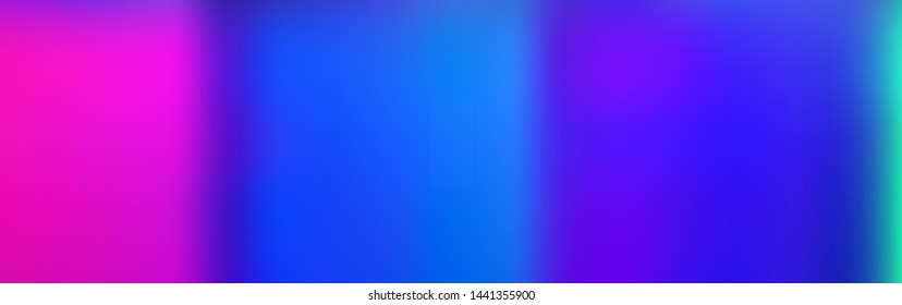 Panoramic abstract blurred gradient mesh background, horizontal view for a glass panels. Trendy modern abstract backdrop. Magic concept for your graphic design.