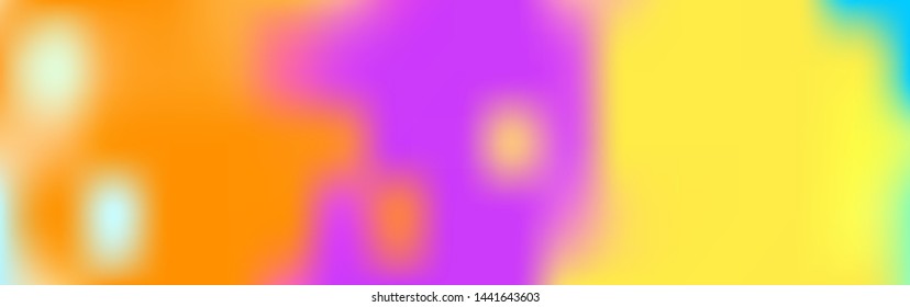 Panoramic abstract blurred gradient mesh background. Horizontal view for a glass panels 