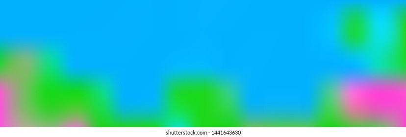 Panoramic abstract blurred gradient mesh background. Horizontal view for a glass panels