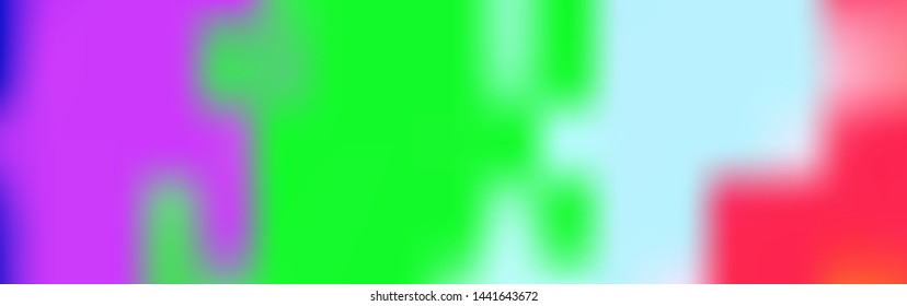 Panoramic abstract blurred gradient mesh background. Horizontal view for a glass panels