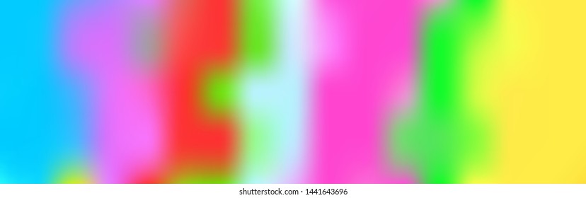 Panoramic abstract blurred gradient mesh background. Horizontal view for a glass panels