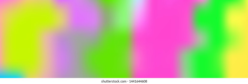 Panoramic abstract blurred gradient mesh background. Horizontal view for a glass panel