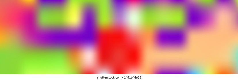 Panoramic abstract blurred gradient mesh background. Horizontal view for a glass panels