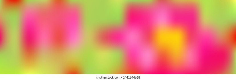 Panoramic abstract blurred gradient mesh background. Horizontal view for a glass panels