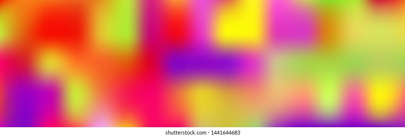 Panoramic abstract blurred gradient mesh background. Horizontal view for a glass panels 
