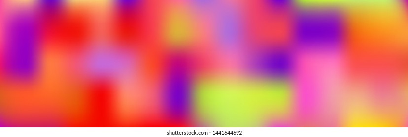 Panoramic abstract blurred gradient mesh background. Horizontal view for a glass panels