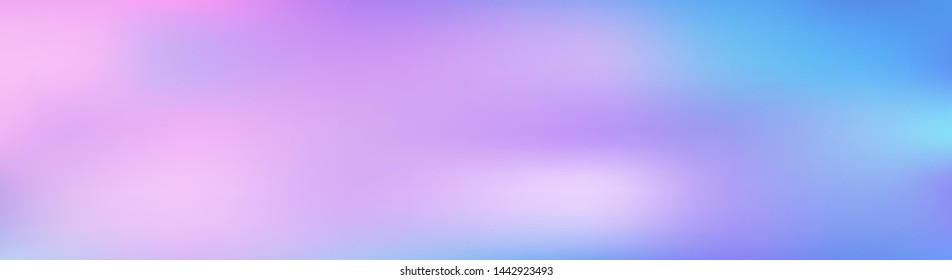 Panoramic abstract blurred gradient mesh background. Horizontal view for a glass panels - skinali. Trendy modern abstract backdrop. Magic concept for your graphic design.