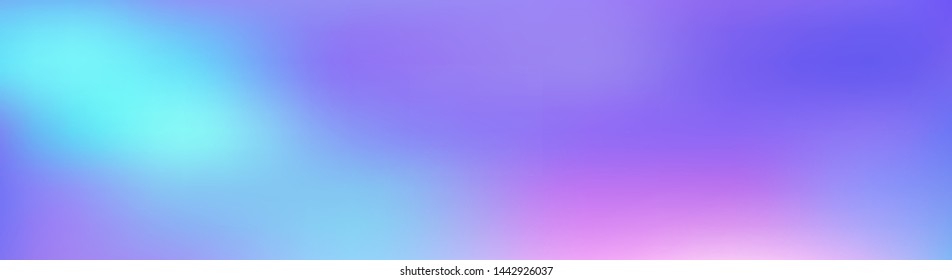 Panoramic abstract blurred gradient mesh background. Horizontal view for a glass panels - skinali. Trendy modern abstract backdrop. Magic concept for your graphic design.