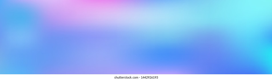 Panoramic abstract blurred gradient mesh background. Horizontal view for a glass panels - skinali. Trendy modern abstract backdrop. Magic concept for your graphic design.